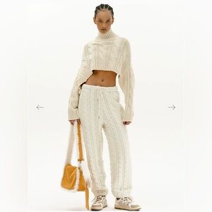 Source Unknown Cable Knit Jogger